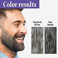 Just For Men Touch of Gray Mustache & Beard, Beard Coloring for Gray Hair with Brush Included for Easy Application, Great for a Salt and Pepper Look - Dark Brown & Black, B-45/55, Pack of 1