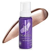 Norvell Venetian Sunless Self - Tanning Mousse with Bronzer - Instant Self Tanner - Natural Looking - Anti-Orange - Fake Tan for Bronzing Glow, 8 fl.oz.