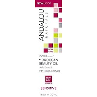 Andalou Naturals 1000 Roses Moroccan Beauty Oil Ounce, White, rose, 1 Fl Oz