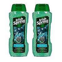 Irish Spring Body Wash Deep Action Scrub, 18 Fl Oz (Pack of 2)