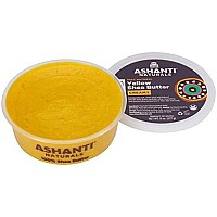 Ashanti Naturals Yellow Whipped Raw Shea Butter | Unrefined African Shea Butter | Creamy Moisturizer for Easy Application - 8 oz