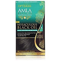 Optimum Care Amla Legend Miraculous Oil Dull Defying Hair Color, Natural Dark Brown