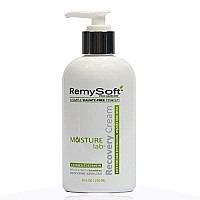 RemySoft Moisturelab Hydrating Cleanser & Recovery Cream Duo - Safe for Hair Extensions, Weaves and Wigs - Salon Formula Shampoo and Conditioner Combo - Gentle Sulfate-free Lather