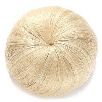 Onedor Synthetic Fiber Hair Extension Chignon Donut Bun Wig Hairpiece (613 - Pre Bleach Blonde)