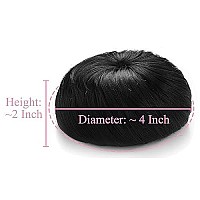 Onedor Synthetic Fiber Hair Extension Chignon Donut Bun Wig Hairpiece (613 - Pre Bleach Blonde)