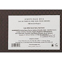 Amouage Mens Dia Edp Spray, 3.4 Fl Oz