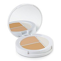 Sheer Cover Studio  Conceal And Brighten Highlight Trio  Two-Toned Concealers  Shimmering Highlighter  Light/Medium Shade  With Free Concealer Brush  3 Grams