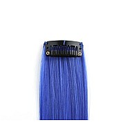 OneDor 23 Inch Colored Party Highlights Straight Hair Clip Extensions. Heat-Resistant Synthetic Hair Extensions in Multiple Colors (Full Color Set 12 Pcs)