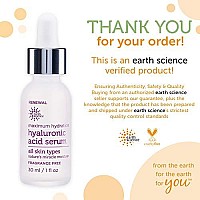 EARTH SCIENCE - Maximum Hydration Hyaluronic Acid Serum for Moisturizing & Anti-Aging (1 oz.)