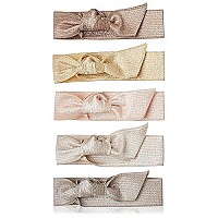 Emi Jay Set Of 5 Hair Ties, Pearl