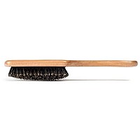 GranNaturals Boar Bristle Smoothing Hair Brush for Women and Men - Medium/Soft Bristles - Natural Wooden Large Flat Square Paddle Hairbrush for Fine, Thin, Straight, Long, or Short Hair