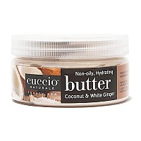 Cuccio Naturale Butter Blends - Ultra-Moisturizing, Renewing, Smoothing Scented Body Cream - Deep Hydration For Dry Skin Repair - Made With Natural Ingredients - Coconut And White Ginger - 8 Oz