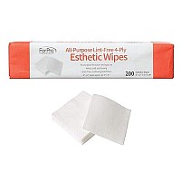 Forpro All-Purpose Lint-Free 4-Ply Esthetic Wipes, For Salon And Spa Use, Soft, Strong And Durable, Latex-Free, Medical-Grade Fibers, 2A X 2A, 200-Count