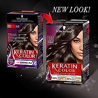 Schwarzkopf Keratin Color Permanent Hair Color Cream, 3.0 Espresso