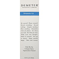 Demeter Colonge Spray for Unisex, Mountain Air, 4 Ounce