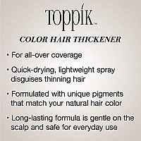 Toppik Colored Hair Thickener, Light Brown, 5.1 OZ