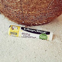 Chapstick Limited Edition Tropical Paradise Collection Aloha Coconut Flavored Skin Protectant Lip Balm Tube - Great for Moisturizing & Hydrating Chapped, Cracked, Dry Lips  0.15oz Each, 12 Sticks