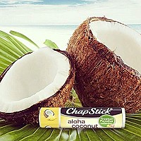 Chapstick Limited Edition Tropical Paradise Collection Aloha Coconut Flavored Skin Protectant Lip Balm Tube - Great for Moisturizing & Hydrating Chapped, Cracked, Dry Lips  0.15oz Each, 12 Sticks