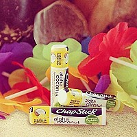 Chapstick Limited Edition Tropical Paradise Collection Aloha Coconut Flavored Skin Protectant Lip Balm Tube - Great for Moisturizing & Hydrating Chapped, Cracked, Dry Lips  0.15oz Each, 12 Sticks