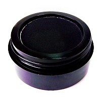 Pure Ziva Black Matte Cake Eyeliner & Eyeshadow, Water Activated Pressed Powder; Gluten & Cruelty Free