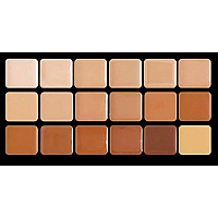 Graftobian HD Glamour Creme Foundation Warm Super Palette - 18 High Definition Warm Undertone Cream Shades