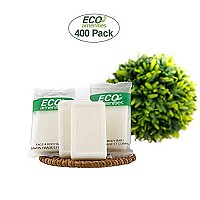 ECO amenities Travel Size Bar Soap - 400 PACK, 0.5 oz Mini Soap Bars, Hotel Soap Bars, Travel Size Toiletries - Individually Wrapped Bulk Soap Bar, Small Hotel Soaps for BNBs, VRBO, Inns and Hotels