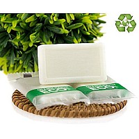 ECO amenities Travel Size Bar Soap - 400 PACK, 0.5 oz Mini Soap Bars, Hotel Soap Bars, Travel Size Toiletries - Individually Wrapped Bulk Soap Bar, Small Hotel Soaps for BNBs, VRBO, Inns and Hotels