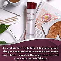 Keranique Deep Hydration Scalp Stimulating Shampoo For Thinning Hair, Free Of Sulfate, Dye, And Parabens, Keratin Amino Complex, 8 Fl Oz