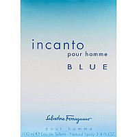 Salvatore Ferragamo Incanto Blue Cologne Eau De Toilette Spray 34 Ounce