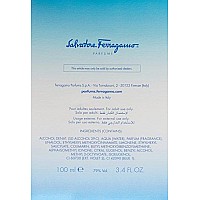 Salvatore Ferragamo Incanto Blue Cologne Eau De Toilette Spray 34 Ounce