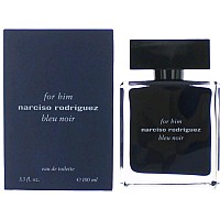 Narciso Rodriguez Him Bleu Noir Eau de Toilette Spray for Men, 3.3 Ounce