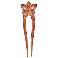 Marycrafts Wooden Flower Hair Pin, Hair Fork, Hair Stick, Hair Accessories For Women (1 Piece)