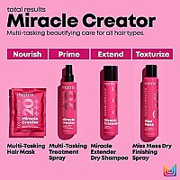 Matrix Total Results Miracle Creator Multi-Tasking Treatment | Ultimate Strengthening Leave-In Treatment | Moisturizing Heat Protectant & Detangling Spray | For Damaged Hair | 6.8 Fl. Oz.