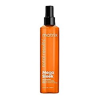 Matrix Total Results Mega Sleek Iron Smoother Defrizzing Leave-In Spray |Protects Against Heat Damage Leaving Hair Smooth & Frizz-Free | For All Hair Types | 8.5 Fl. Oz