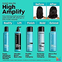 Matrix Total Results High Amplify Wonder Booster Root Lifter Spray | Provides Extreme Lift & Volume | for Fine Hair | 8.5 Fl Oz