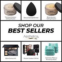 Aesthetica Cosmetics Cream Contour and Highlighting Makeup Kit - Contouring Foundation/Concealer Palette - Vegan & Cruelty Free - Step-by-Step Instructions Included