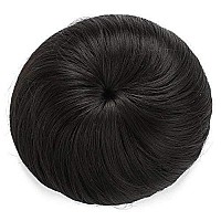 Onedor Synthetic Fiber Hair Extension Chignon Donut Bun Wig Hairpiece (2 - Darkest Brown)