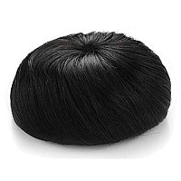 Onedor Synthetic Fiber Hair Extension Chignon Donut Bun Wig Hairpiece (2 - Darkest Brown)