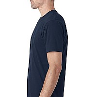 Next Level Mens Premium Fitted Sueded Crew, Midnight Nvy, Large