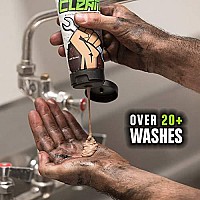 Grip Clean | Heavy Duty Hand Cleaner For Auto Mechanics & Industrial Work | Dirt-Infused Hand Soap Absorbs Grease/Oil, Stains, & More. All Natural, Moisturizing & Lime Scented (Squeeze Tube)