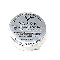 Vapon Topstick Clear Double Sided Medical Grade Adhesive Tape Roll 3/4 x 108