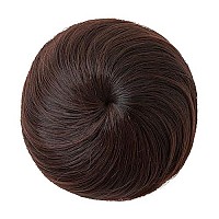 Sarla Ballet Bun Extensions Chestnut Brown Synthetic Drawstring Updo Hair Bun Hair Piece For Women Girls Lady Donut Chignon