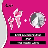 Nair Hair Remover Wax Ready-Strips for Face & Bikini, 40 CT