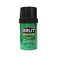 Brut Deodorant 2.25 Ounce Round Solid Classic (66ml) (3 Pack)