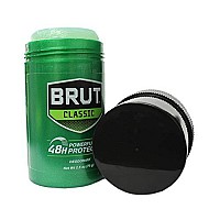 Brut Deodorant 2.25 Ounce Round Solid Classic (66ml) (3 Pack)