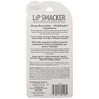 Lip Smacker Flavored Lip Balm Tropic Fever Pack of 8, Passion Fruit, Peach, Breezey-Teazey, Pina Colada, Grapefruit, Coca Cabana, Tangerine, Mango, Clear, 1.12 Ounce (Pack of 8)