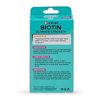 Nail-Aid Biotin Ultimate Strength - Nail Treatment & Strengthener - Clear, 0.55 Fl Oz (08873)