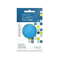 Andalou Naturals Instant Clarity Argan Oil & Blue Clay Mask Pod, 0.28 Ounce