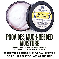 Duke Cannon Supply Co. Bloody Knuckles Hand Repair Balm - For Working Hands, Moisturizing Lotion Cream For Dry Skin, Non-Greasy, Scent Free, 5 Oz