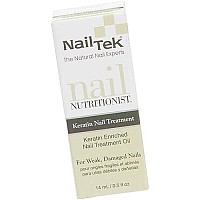 Nail Tek Nail Nutritionist, Keratin Enriched Nail Treatment Oil for Weak and Damaged Nails, 0.5 oz, 1-Pack